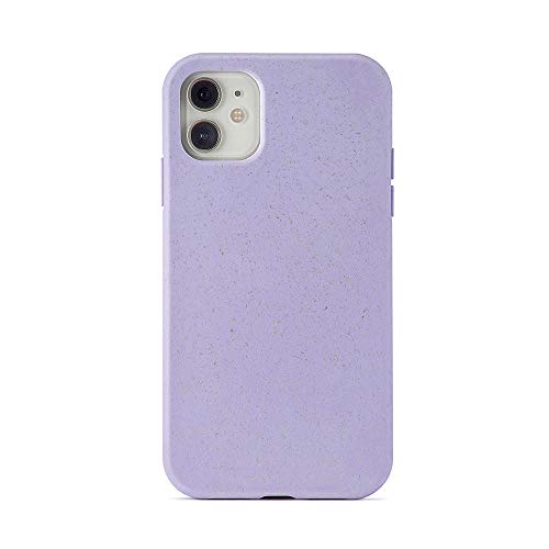 aiino Buddy Case für iPhone 12 mini, biologisch abbaubar und antimikrobiell, 100% pflanzliche Materialien, stoßfest und kratzfest, weicher Griff, antimikrobielle Technologie - Provence Lila von aiino