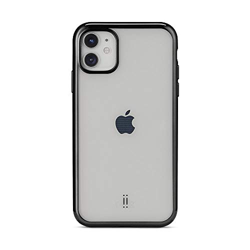 aiino Charm - Schutzhülle für iPhone 11, Ultra-resistent & leicht, Silikon Handyhülle, stoß- und kratzfest, kabelloses Aufladen, weicher Griff, hoher Aufprallschutz, italienische Qualität - Schwarz von aiino