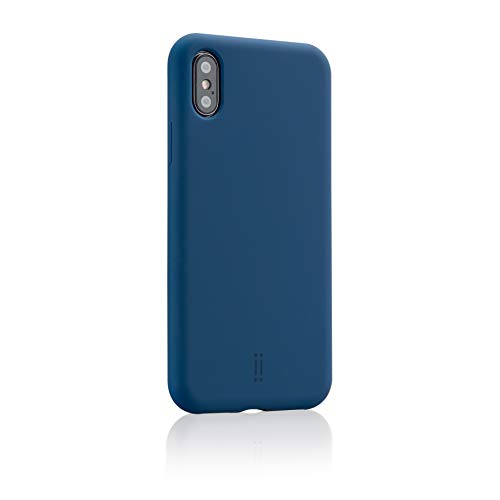 aiino - Extrem robustes Cover für iPhone X/XS, Silikonhülle, stoß- & kratzfest, kabellose Aufladung, weicher Griff, hoher Schlagschutz - Dunkelblau von aiino