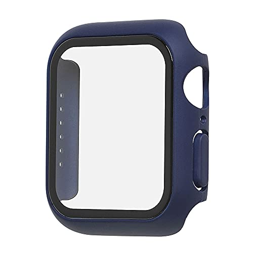 aiino Flow Schutzhülle aus gehärtetem Glas und Polycarbonat für Apple Watch (Serie 7) 41 mm, ultraleichte Hartschale für Apple Watch - Blau von aiino