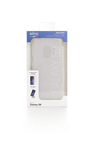 aiino - Gumshell-Etui für Samsung S9, schlanke, leichte und ergonomische Hülle, schützt vor Kratzern und Stößen - Transparent von aiino