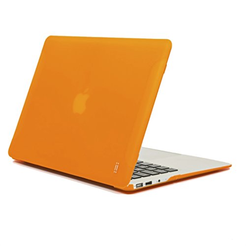 aiino - Harte Schutzhülle für MacBook Air 11" I Schutzetui I gummierte MacBook Schale I Matte Hülle für MacBook Air 11 Zoll I Ultra-Dünn I MacBook Air Zubehör I Apple Laptop Schutzhüllen - Orange von aiino