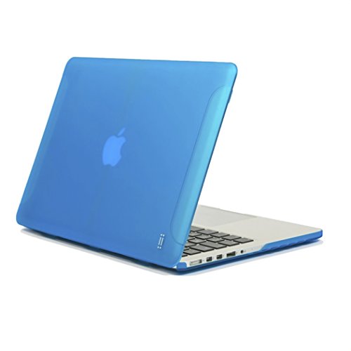 aiino - Harte Schutzhülle für MacBook Pro Retina 15" I Schutzetui I gummierte Schale I Matte Hülle I MacBook Pro Retina 15 Zoll I Ultra-Dünn I MacBook Pro Retina Zubehör I Apple Schutzhüllen - Blau von aiino