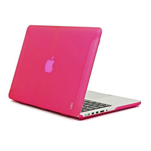 aiino - Harte Schutzhülle für MacBook Pro Retina 15" I Schutzetui I gummierte Schale I Matte Hülle I MacBook Pro Retina 15 Zoll I Ultra-Dünn I MacBook Pro Retina Zubehör I Apple Schutzhüllen - Pink von aiino