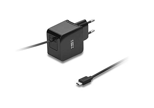 aiino Samsung Wall Charger USB-Netzteil Ladegerät Steckdose 2A integriertes Micro USB Kabel - Schwarz von aiino