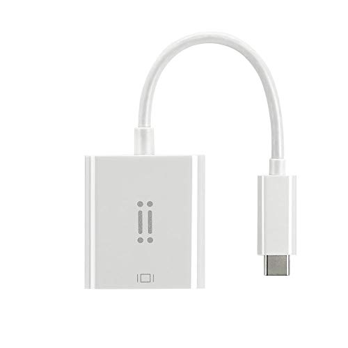 aiino - USB-zu-C VGA-Adapter, Länge 15 CM, Kompatibel mit MacBook, Verbindung mit externen Geräten: Fernseher, VGA-Monitor, Projektor - Weiß von aiino