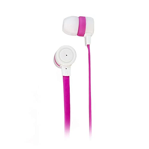 aiino Universal Headset mit Mikrofon für Smartphone iPhone/Samsung/Huawei (Pink/Weiß) von aiino