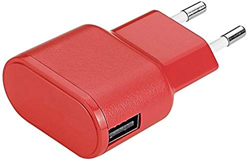 aiino Wall Charger USB-Netzteil Ladegerät Steckdose 1 USB Port 1A - Rot von aiino