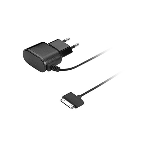 aiino Wall Charger USB-Netzteil Ladegerät Steckdose 1A integrierter Apple Dock 30 Pin Kabel - Schwarz von aiino