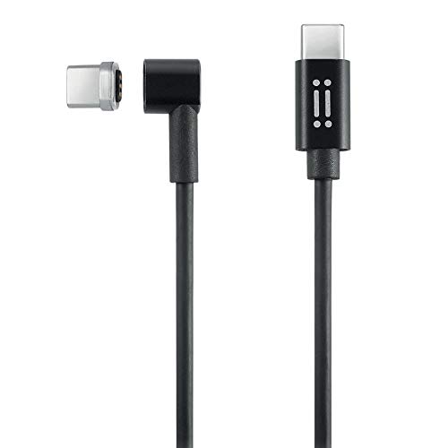 aiino italian ideas - MagPower USB-C auf USB-C (Apple MFI-Zertifiziert), 2M Magnetisches Lade, Kompatibel mit 12"" MacBook, 13"" und 15"" MacBook Pro und MacBook Air 2020 - Schwarz von aiino