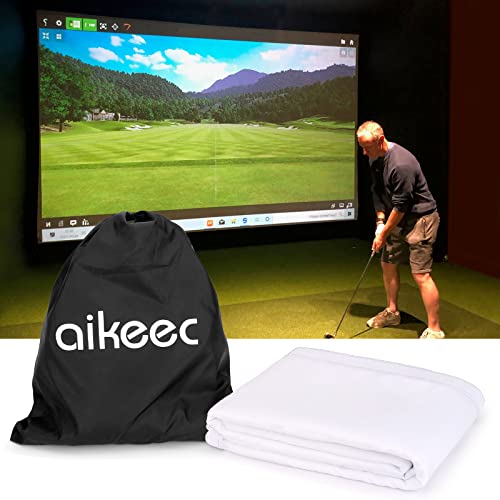 aikeec Golf Impact Screen, 3m x 2m Golf-Simulator-Schlagleinwand für Indoor-Golf-Training, waschbare Golf-Projektions-Leinwand 300CM x 200CM aikeec Golf Impact Screen, 3m x 2m Golf-Simulator-Schlagleinwand für Indoor-Golf-Training, waschbare Golf-Projektions-Leinwand 300CM x 200CM von aikeec