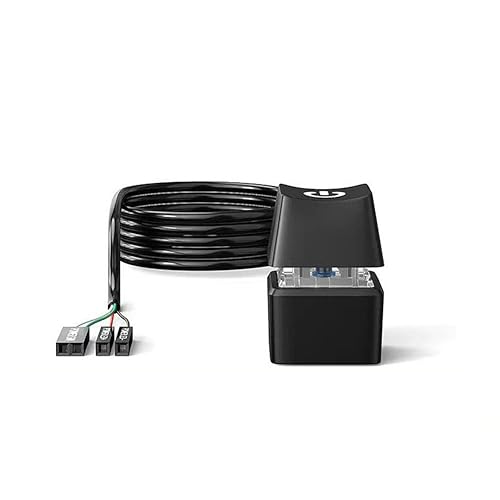 ailill LED-Licht, Computer-Desktop-Switch, PC-Motherboard, Externer Start-/Einschaltknopf, Verlängerungskabel für Heimbüro, 1,65 M, Schwarz, Langlebig, Einfache Installation von ailill