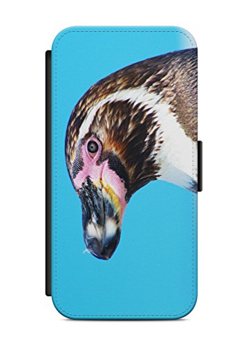 Handyhülle Kompatibel mit Samsung Galaxy A40 Hülle Klappbar mit Pinguin Motiv, Flip Case Tasche mit Magnet Pinguine Bilder V1 von aina