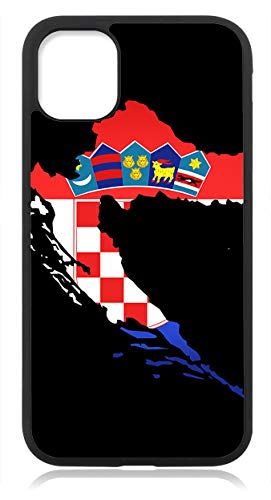 Kompatibel mit iPhone 12 Mini Hülle Silikon Handyhülle für iPhone 12 Mini Schutzhülle Slim Case Cover Kroatien Fahne Flagge von aina