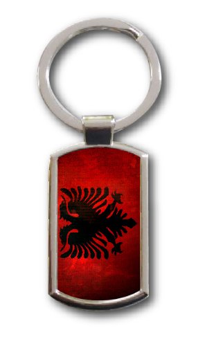 Schlüsselanhänger ALBANIEN Alban Tirana Adler Fahne Flag von aina
