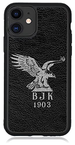 aina Kompatibel mit iPhone 11 Pro Hülle Leder Case Schwarz BJK 1903 Lederhülle Cover Case V2 von aina