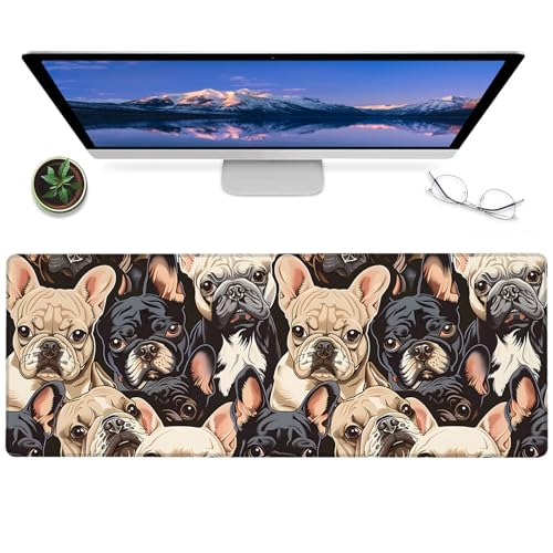 ainori Gaming-Mauspad mit niedlichem Hund, 30,5 x 80 cm, rutschfeste Gummi-Welpen-Schreibtischunterlage, großes erweitertes Mauspad für Büro, Zuhause, Laptop, Mäuse-Pads, Geschenke, Spieleliebhaber ainori Gaming-Mauspad mit niedlichem Hund, 30,5 x 80 cm, rutschfeste Gummi-Welpen-Schreibtischunterlage, großes erweitertes Mauspad für Büro, Zuhause, Laptop, Mäuse-Pads, Geschenke, Spieleliebhaber von ainori