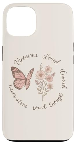 Adretter christlicher Schmetterling und Blume Hülle für iPhone 13 von aith & Bloom | Christian Encouragement