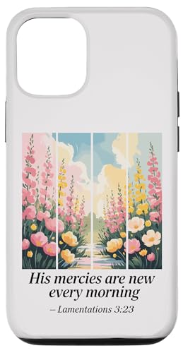 Preppy Christian Bibelvers Blooming Field Women Hülle für iPhone 12/12 Pro von aith & Bloom | Christian Encouragement