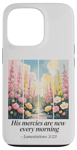 Preppy Christian Bibelvers Blooming Field Women Hülle für iPhone 13 Pro von aith & Bloom | Christian Encouragement