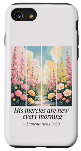 Preppy Christian Bibelvers Blooming Field Women Hülle für iPhone SE (2020) / 7 / 8 von aith & Bloom | Christian Encouragement