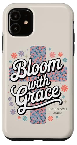 Preppy Christian Floral Cross Damen Hülle für iPhone 11 von aith & Bloom | Christian Encouragement