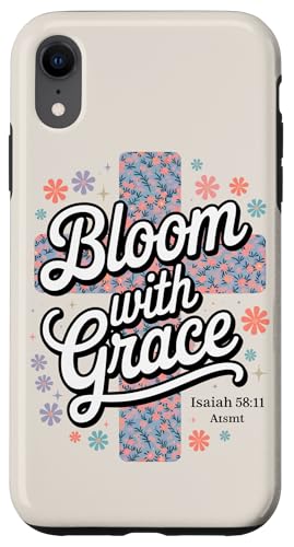 Preppy Christian Floral Cross Damen Hülle für iPhone XR von aith & Bloom | Christian Encouragement