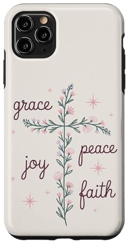 Preppy Christian Flower Cross Damen Hülle für iPhone 11 Pro Max Preppy Christian Flower Cross Damen Hülle für iPhone 11 Pro Max von aith & Bloom | Christian Encouragement