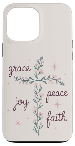 Preppy Christian Flower Cross Damen Hülle für iPhone 13 Pro Max Preppy Christian Flower Cross Damen Hülle für iPhone 13 Pro Max von aith & Bloom | Christian Encouragement