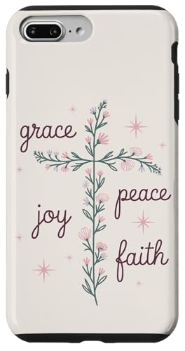 Preppy Christian Flower Cross Damen Hülle für iPhone 7 Plus/8 Plus Preppy Christian Flower Cross Damen Hülle für iPhone 7 Plus/8 Plus von aith & Bloom | Christian Encouragement