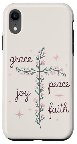 Preppy Christian Flower Cross Damen Hülle für iPhone XR Preppy Christian Flower Cross Damen Hülle für iPhone XR von aith & Bloom | Christian Encouragement