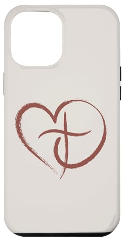 Preppy Christian Heart And Cross für Damen Hülle für iPhone 12 Pro Max von aith & Bloom | Christian Encouragement