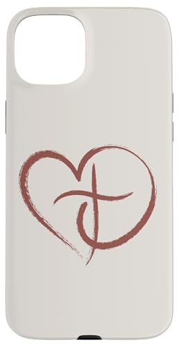 Preppy Christian Heart And Cross für Damen Hülle für iPhone 15 Plus Preppy Christian Heart And Cross für Damen Hülle für iPhone 15 Plus von aith & Bloom | Christian Encouragement