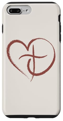 Preppy Christian Heart And Cross für Damen Hülle für iPhone 7 Plus/8 Plus Preppy Christian Heart And Cross für Damen Hülle für iPhone 7 Plus/8 Plus von aith & Bloom | Christian Encouragement