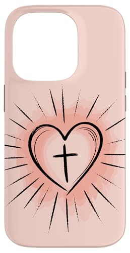 Preppy Christian Heart Damen Hülle für iPhone 14 Pro von aith & Bloom | Christian Encouragement