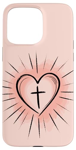 Preppy Christian Heart Damen Hülle für iPhone 15 Pro Max von aith & Bloom | Christian Encouragement