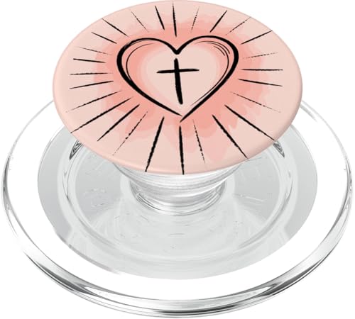 Preppy Christian Heart Damen PopSockets PopGrip für MagSafe Preppy Christian Heart Damen PopSockets PopGrip für MagSafe von aith & Bloom | Christian Encouragement