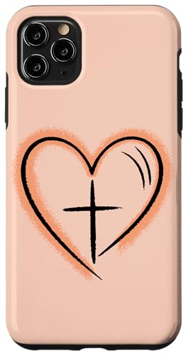 Preppy Christian Minimal Herz Symbol Frauen Hülle für iPhone 11 Pro Max Preppy Christian Minimal Herz Symbol Frauen Hülle für iPhone 11 Pro Max von aith & Bloom | Christian Encouragement