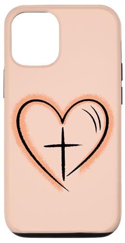 Preppy Christian Minimal Herz Symbol Frauen Hülle für iPhone 12/12 Pro Preppy Christian Minimal Herz Symbol Frauen Hülle für iPhone 12/12 Pro von aith & Bloom | Christian Encouragement