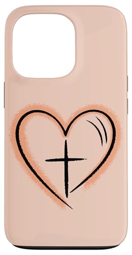 Preppy Christian Minimal Herz Symbol Frauen Hülle für iPhone 13 Pro von aith & Bloom | Christian Encouragement