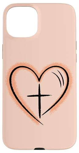 Preppy Christian Minimal Herz Symbol Frauen Hülle für iPhone 15 Plus Preppy Christian Minimal Herz Symbol Frauen Hülle für iPhone 15 Plus von aith & Bloom | Christian Encouragement