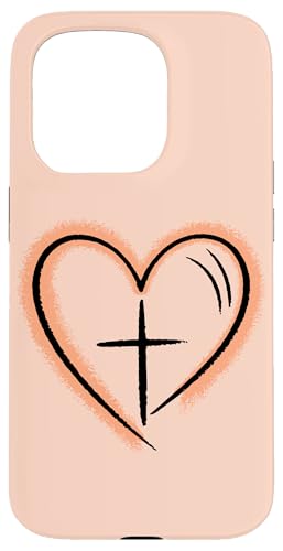 Preppy Christian Minimal Herz Symbol Frauen Hülle für iPhone 15 Pro Preppy Christian Minimal Herz Symbol Frauen Hülle für iPhone 15 Pro von aith & Bloom | Christian Encouragement