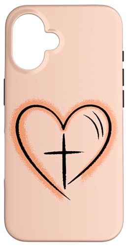 Preppy Christian Minimal Herz Symbol Frauen Hülle für iPhone 16 Preppy Christian Minimal Herz Symbol Frauen Hülle für iPhone 16 von aith & Bloom | Christian Encouragement