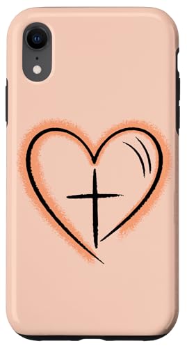 Preppy Christian Minimal Herz Symbol Frauen Hülle für iPhone XR Preppy Christian Minimal Herz Symbol Frauen Hülle für iPhone XR von aith & Bloom | Christian Encouragement