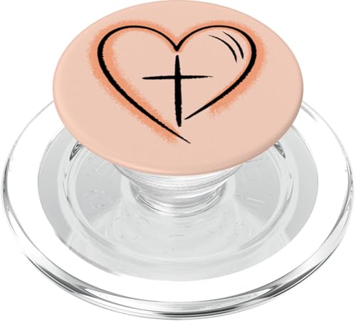 Preppy Christian Minimal Herz Symbol Frauen PopSockets PopGrip für MagSafe Preppy Christian Minimal Herz Symbol Frauen PopSockets PopGrip für MagSafe von aith & Bloom | Christian Encouragement