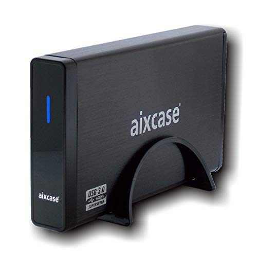 aixcase AIX-BL35SU3 USB 3.0 Aluminium-Gehäuse für 3.5" SATA Festplatten von aixcase