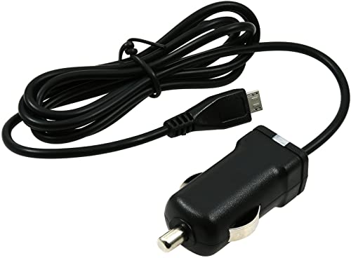 KfZ-Ladekabel mit Micro-USB 1A Schwarz für Samsung Galaxy Tab 4 10.1, 12V-24V von akku-net