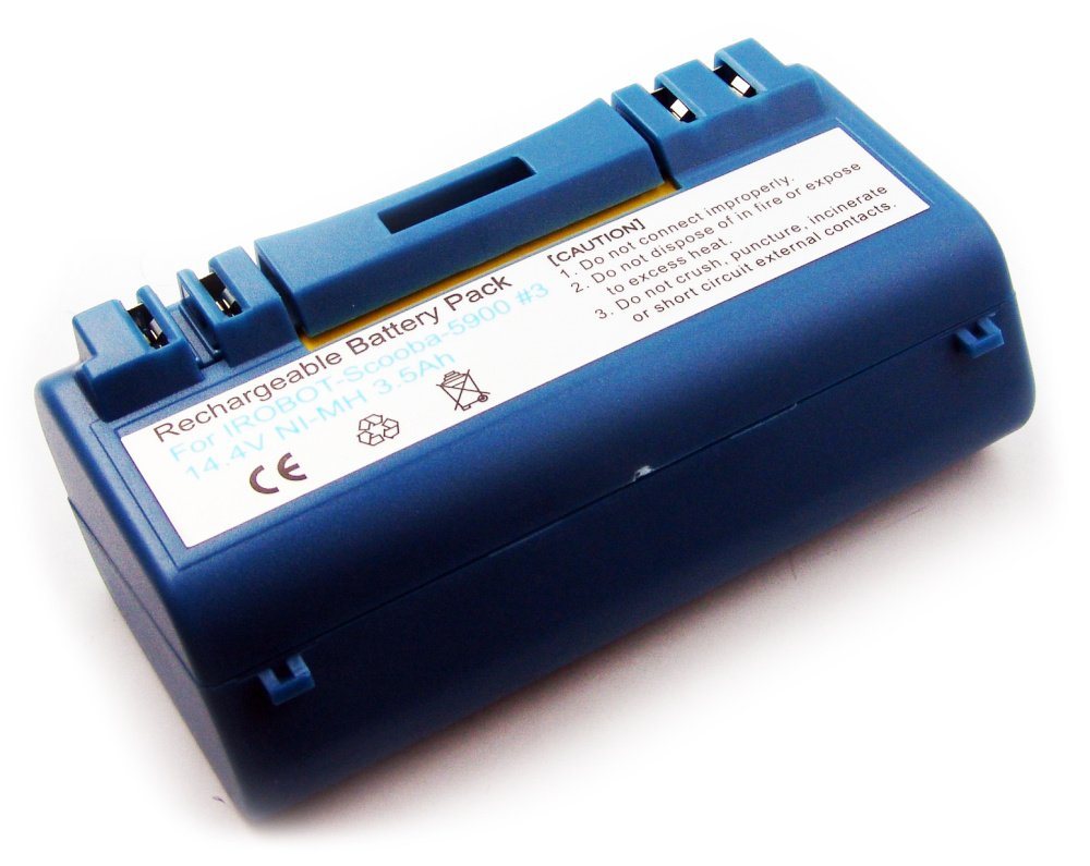 akku500 Akku (14,4 V), Akku für Akku-Sauger iRobot Scooba 330, 340, 350, 380, 390, 590, 5800, 5900, 6000, 6050, 3Ah, 14.4V von akku500