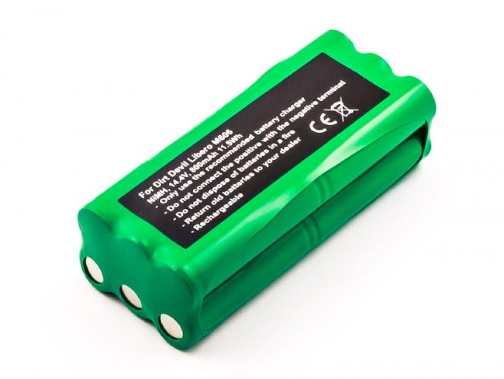 akku500 Akku für Dirt Devil Libero M606, M607, M610, M612 Spider, 800 mAh Akku (14.4 V), Akku für Dirt Devil Libero M606, M607, M610, M612 Spider, 800 mAh von akku500