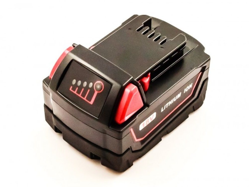 akku500 Akku (18 V), Akku für Milwaukee BS18, C18, HD18, M18, Typ 2630, 2641,2646, 18V, 4000 mAh, Li-Ionen von akku500